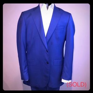 Colbolt Blue Custom made Suit by Dion Julian